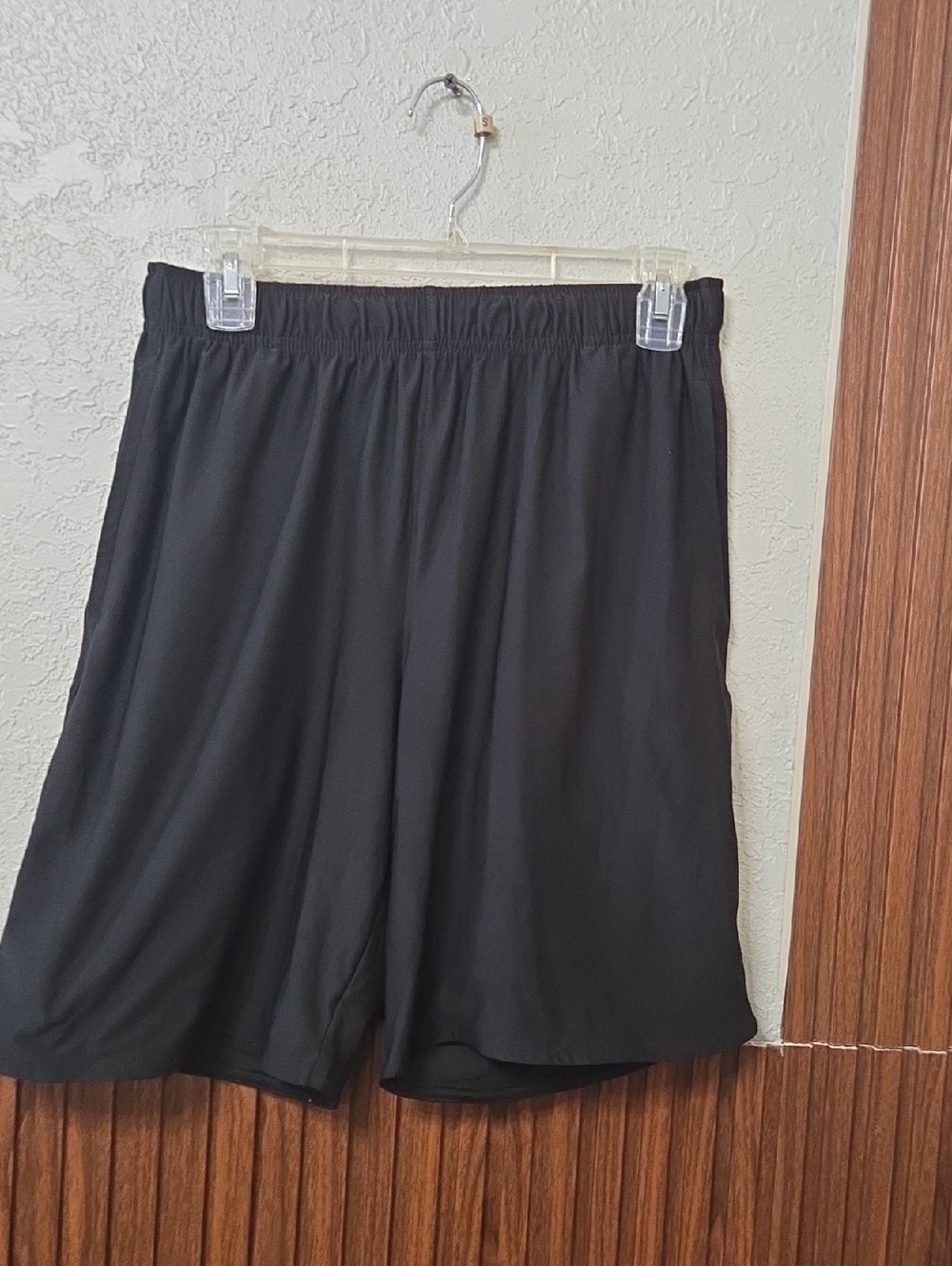 Athletic Works Black Men’s Athletic Shorts Small Sz [1257]